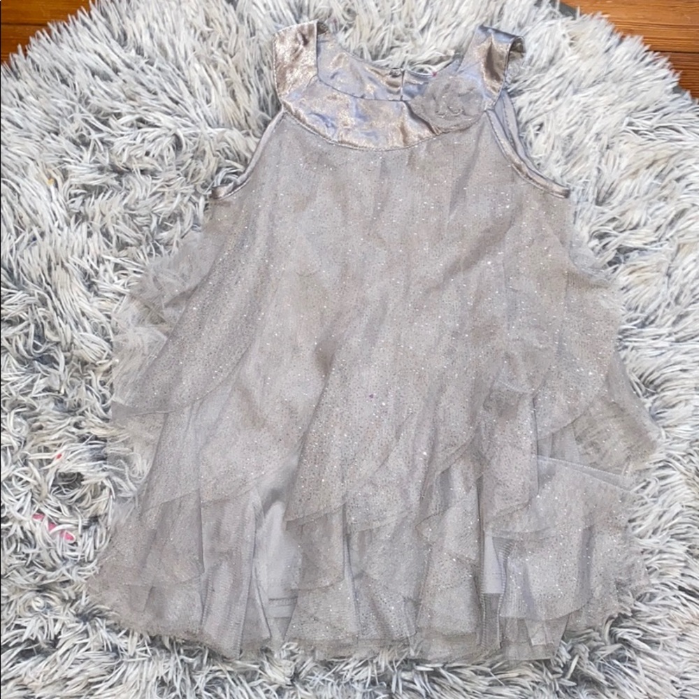 24mo girls Gray flowy dress
